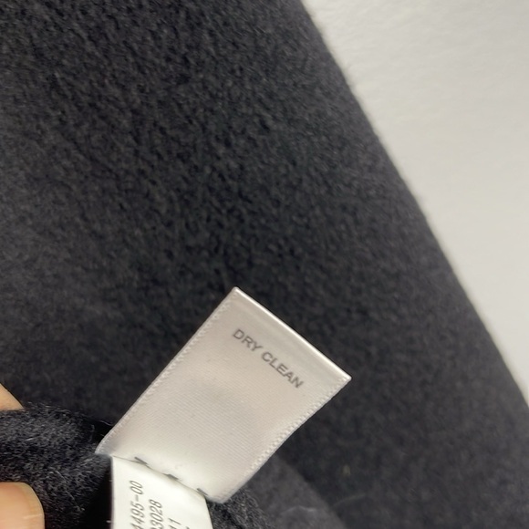 BANANA REPUBLIC Wool Tie Belt Wrap Pea Coat Black Pockets Collar Hidden Snaps XS - Picture 10 of 12